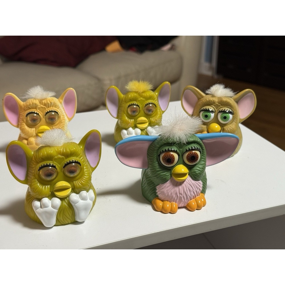 Vintage McDonalds Happy Meal Toy 1998  Furby Lot of 5 Different